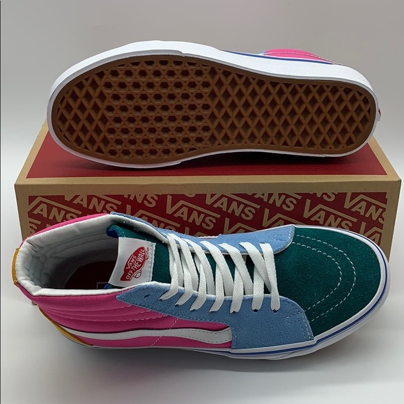 VANS SK-8-HI Suede/Canvas Multi/Brig men’s - Picture 3 of 16